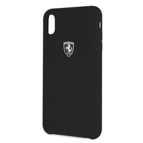 Ferrari Hardcase FEOSIHCI65BK iPhone Xs Max fekete/fekete Silicone Off track tok