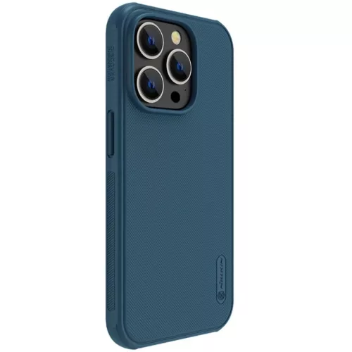 Nillkin Super Frosted Shield Pro tok iPhone 14 Pro Max hátlap kék tok