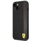 Ferrari FEHCP14MAXBK iPhone 14 Plus 6.7" fekete/fekete keménytok Carbon tok