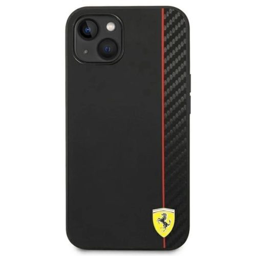 Ferrari FEHCP14MAXBK iPhone 14 Plus 6.7" fekete/fekete keménytok Carbon tok