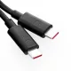 MOTOROLA eredeti kábel Type C - Type C 6,5A SC18D24968 1 m fekete bulk
