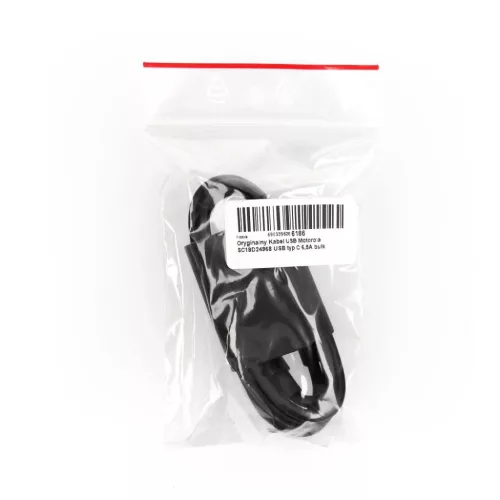 MOTOROLA eredeti kábel Type C - Type C 6,5A SC18D24968 1 m fekete bulk