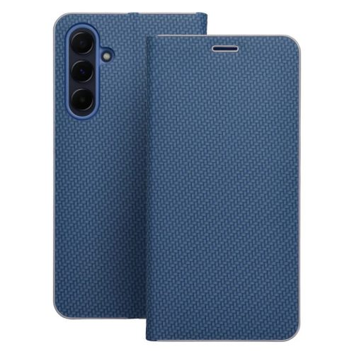 LUNA fliptok Carbon Xiaomi Redmi Note 11 / 11S kék tok