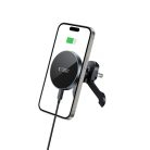 Tech-protect Mm15w-v5 Mágneses Magsafe Stability Ventilációs Rács Autós Tartó Vezeték nélküli Töltő 15w Fekete/fekete