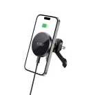 Tech-protect Mm15w-v5 Mágneses Magsafe Stability Ventilációs Rács Autós Tartó Vezeték nélküli Töltő 15w Fekete/fekete