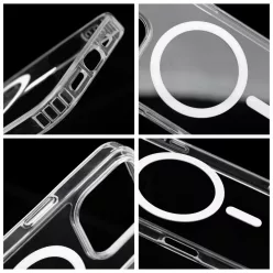   Drop Glue Színes Gyűrű Mag Tok kompatibilis MagSafe SAMSUNG A26 fehér