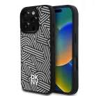 iPhone 16 Pro Elefántcsont DKNY PU Bőr Crosswalk Minta Magsafe tok
