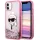 Karl Lagerfeld Glitter Karl Head iPhone 11 tok - Pink