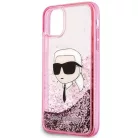 Karl Lagerfeld Glitter Karl Head iPhone 11 tok - Pink