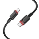 Borofone Kábel BX110 Beneficio - Type C to Type C - 60W 3A 1 méter fekete