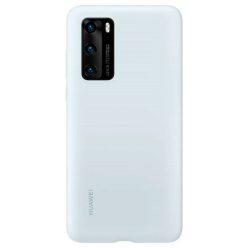   Eredeti Huawei P40 tok - Szilikon védőtok (51993723) VILÁGOSKÉK tok