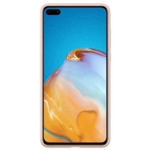 Eredeti Huawei P40 PU védőtok (51993713) RÓZSASZÍN tok