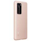 Eredeti Huawei P40 PU védőtok (51993713) RÓZSASZÍN tok