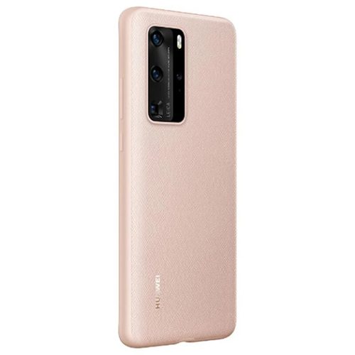 Eredeti Huawei P40 PU védőtok (51993713) RÓZSASZÍN tok