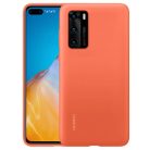 Eredeti Huawei P40 tok - Szilikon védőtok (51993725) NARANCSSÁRGA