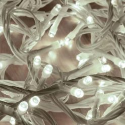   Home DLI 200/WH LED-es fényfüzér, 10 m / 200 db hidegfehér LED, állófényű, fehér vezeték, sorolható, kül- és beltéri kivitel