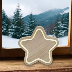   Home KAD 27 fa asztaldísz, csillag, LED neon-light szalag, melegfehér