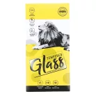 9D edzett üveg iPhone 15 6,1" fekete keret üvegfólia