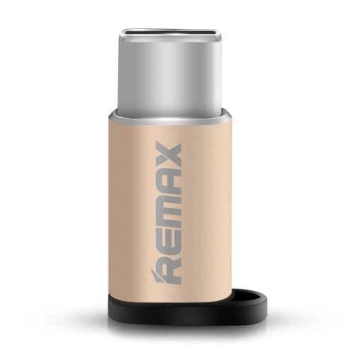 Remax Micro USB - USB Type-C átalakító adapter arany