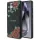 Guess Bőr 4G Virágmintás Fém Klasszikus Logós MagSafe Tok Samsung Galaxy S25 Ultra - Fekete tok