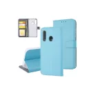 Fliptok kártyatartóval Samsung M40 világoskék