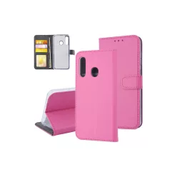 Fliptok kártyatartóval Samsung M40 pink