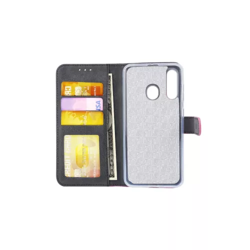 Fliptok kártyatartóval Samsung M40 pink