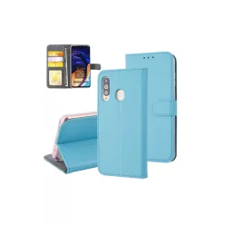 Fliptok kártyatartóval Samsung A60 világoskék