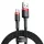 Baseus Cafule Nylon harisnyázott USB/USB-Type C kábel QC3.0 2A 3m fekete/piros