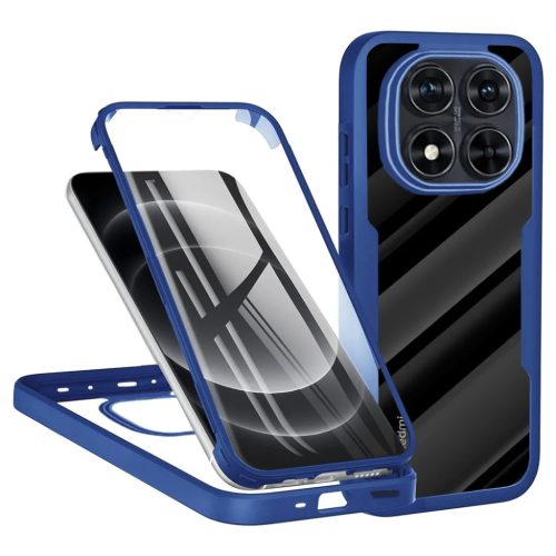 Techsuit - ColorVerse 360 Sorozat + Képernyővédő - Xiaomi Redmi Note 14 Pro 5G / Note 14 Pro+ 5G / Poco X7 - Kék tok