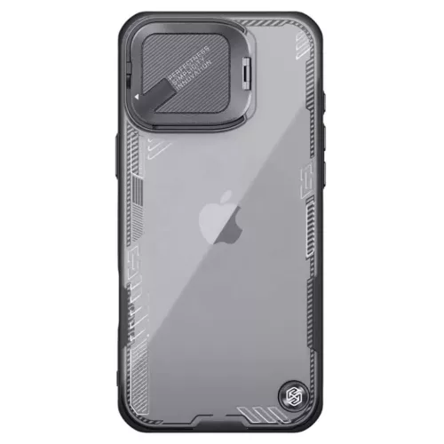 Nillkin - Iceblade Prop (kamera kivágás nélkül) - iPhone 16 Pro - Fekete tok