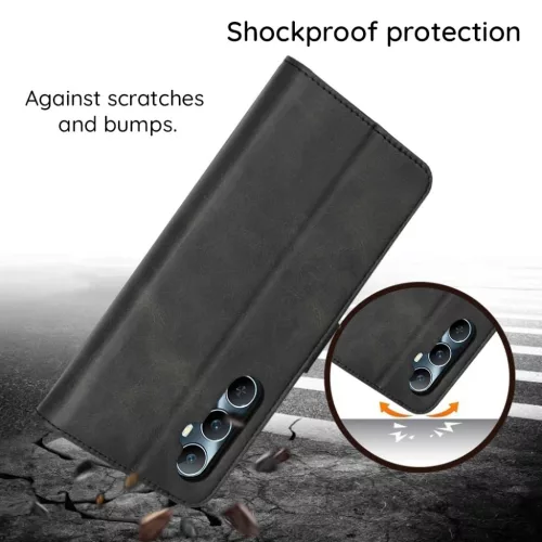 Honor Magic7 Lite / X9c Fekete Techsuit Naplókönyv tok