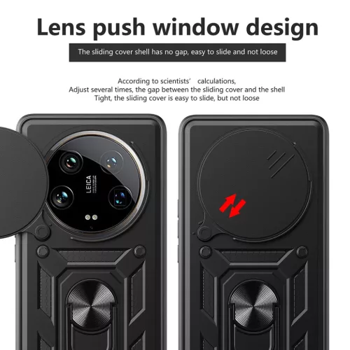 Honor Magic7 Lite / X9c Fekete Techsuit CamShield sorozat tok