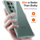 Techsuit - Ütésálló Átlátszó Szilikon - Samsung Galaxy S25 Ultra - Átlátszó tok