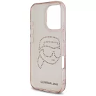 IPHONE 16 Pro rózsaszín KARL LAGERFELD tok KLHCP16LHKHDCELP (IML Rhinestones S K Head)