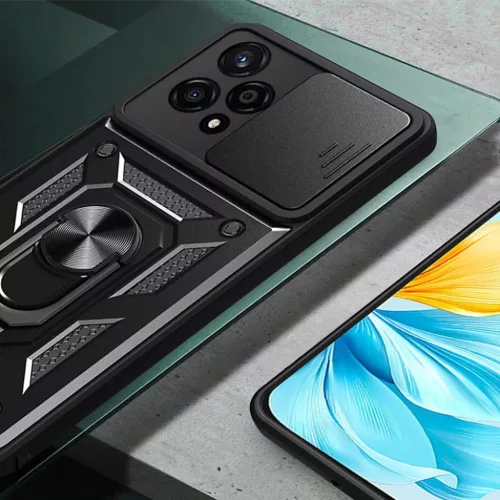 Techsuit - CamShield Sorozat - Honor 200 Pro - Fekete tok