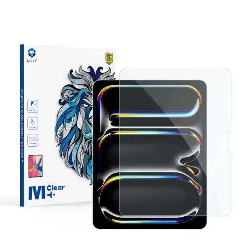 Lito - 2.5D Klasszikus Üveg - iPad Pro 13 (2024) / Air 13 (2024-2026) - Átlátszó üvegfólia
