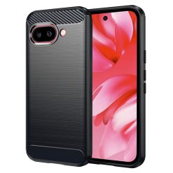   Techsuit - Szénszálas Szilikon - Google Pixel 9a - Fekete tok