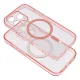 CLEAR MAG COVER tok kompatibilis MagSafe-fel SAMSUNG S25 Ultra rózsaszín csillámos