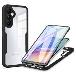   Techsuit - ColorVerse 360 Sorozat + Kijelzővédő - Samsung Galaxy A15 4G / A15 5G - Fekete tok