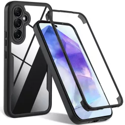  Techsuit - ColorVerse 360 Sorozat + Képernyővédő - Samsung Galaxy A54 - Fekete tok
