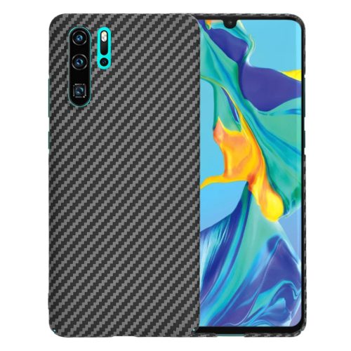 Techsuit - Carbonite FiberShell - Huawei P30 Pro / P30 Pro New Edition - Fekete tok
