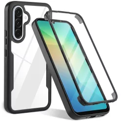   Techsuit - ColorVerse 360 Sorozat + Képernyővédő - Samsung Galaxy A26 5G - Fekete tok