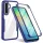 Techsuit - ColorVerse 360 sorozat + Képernyővédő - Samsung Galaxy A26 5G - Kék tok
