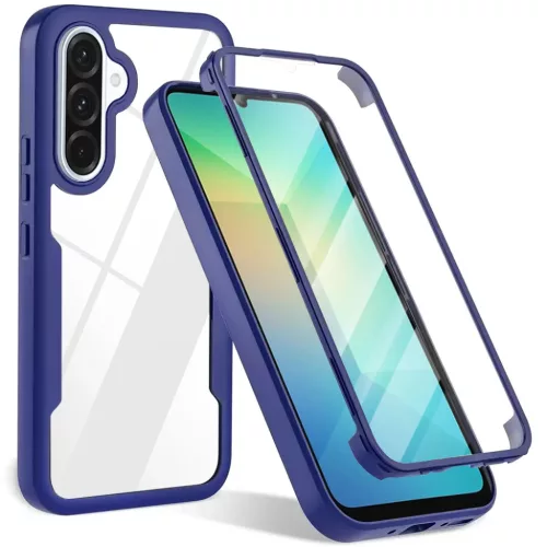 Techsuit - ColorVerse 360 sorozat + Képernyővédő - Samsung Galaxy A26 5G - Kék tok