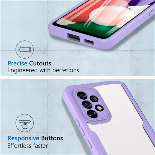 Techsuit - ColorVerse 360 sorozat + Képernyővédő - Samsung Galaxy A26 5G - Kék tok
