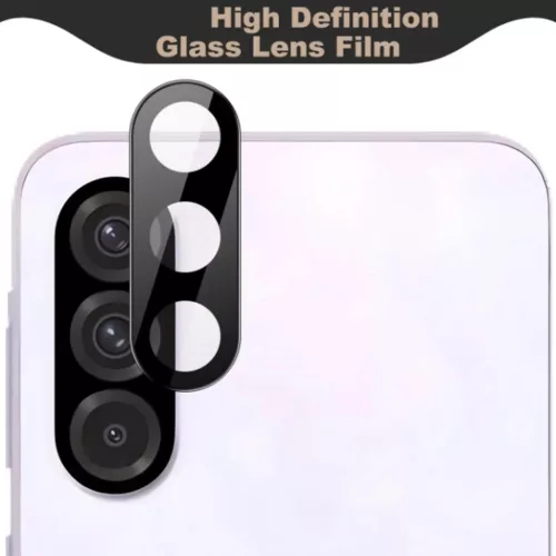 Techsuit - Teljes Kameravédő Üveg - Samsung Galaxy A56 5G - Fekete üvegfólia