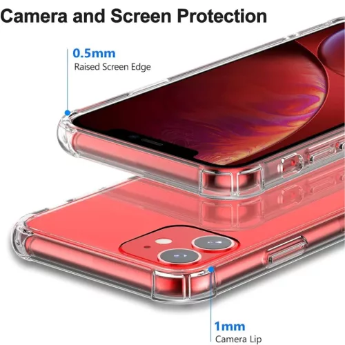 Techsuit - Ütésálló átlátszó szilikon tok - iPhone 11 - Átlátszó