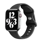 Techsuit - Óraszíj (W031) - Apple Watch 1/2/3/4/5/6/7/8/9/10/SE/SE 2 (38/40/41/42mm) - Fekete