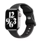 Techsuit - Óraszíj (W031) - Apple Watch 1/2/3/4/5/6/7/8/9/10/SE/SE 2 (38/40/41/42mm) - Fekete